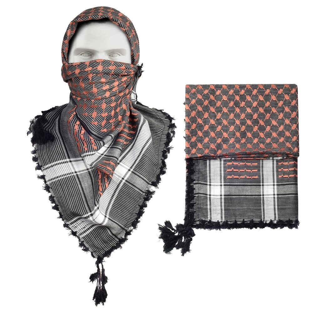 9859 Large Size Premium Shemagh Scarf Arab Military Tactical Desert Scarf